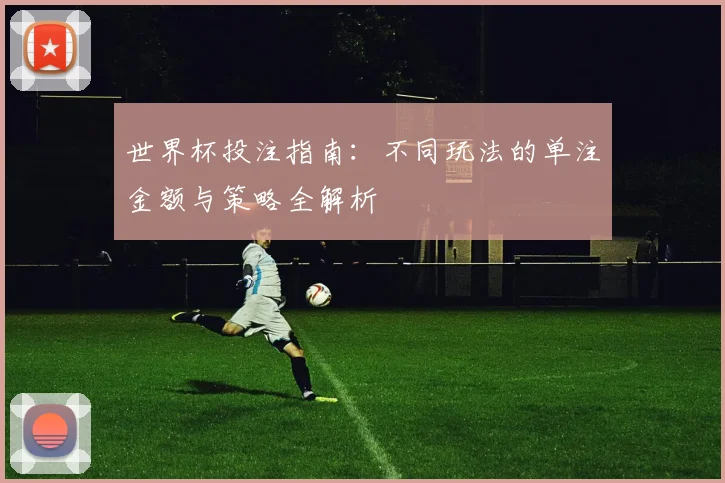世界杯投注指南：不同玩法的单注金额与策略全解析